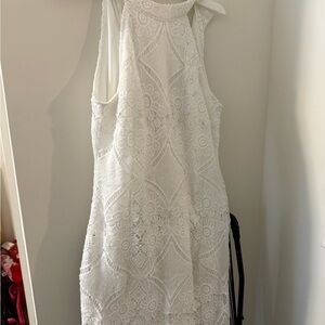 Elegant White Lace Dress